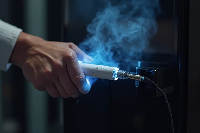 正在充電的電子煙